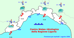 Das Meteo in Ligurien