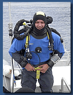 DIR Taucher mit Rebreather